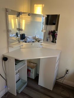 Vanity with lights