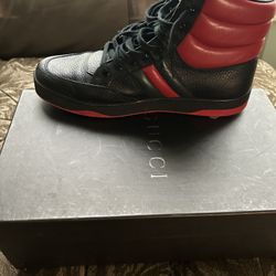 Black And Red Gucci Sneakers 