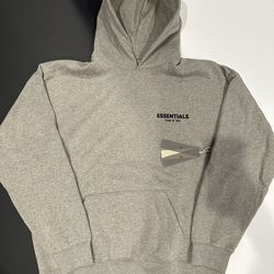 Essentials Fear Of God Hoodie Size Large Grey