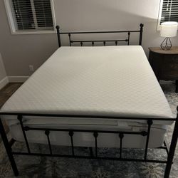 Metal Bed Frame & Mattress 