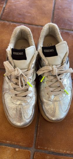 Verbenas Sneakers Sora Cracked Metallic Silver