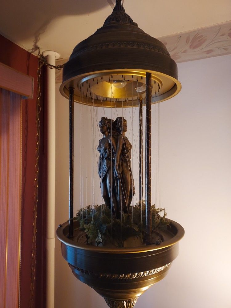 Greek Goddess Hanging Mineral Oil Rain Lamp