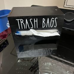 Black Trash Bag Container