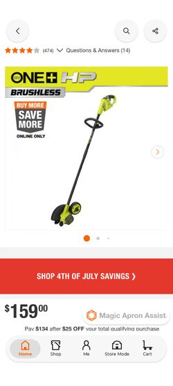 RYOBI
ONE+ HP 18V Brushless Edger (Tool Only)