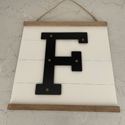 Wall Art Initial Plaque