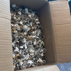 Broken 14K gold electroplated And rhodium electroplated