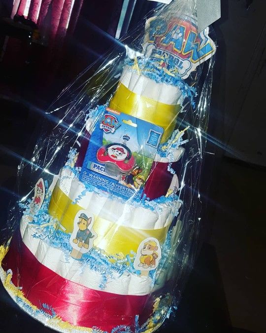 Paw Patrol diaper cake