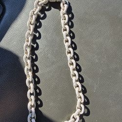 20 Inch Cz 925 Rolo Hermes Necklace 