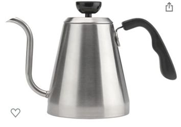Bialetti Swan Neck Kettle For Pour over Coffee, French press, Chemex Brewers