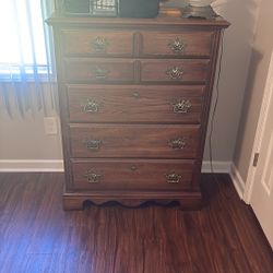 Dresser and Chest of Drawers with Mirror