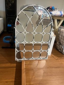 Arched Window Pane Wall Mirror