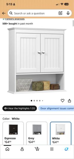 New wall cabinet