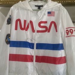  NASA Lined Windbreaker Light Jacket New 