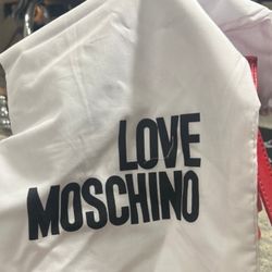 Reduced$$ Red Moschino Drawstring Everyday Backpack 