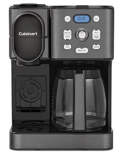 Cuisinart 12-Cup Black Stainless 2-in-1 Coffeemaker