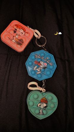 Mini pop-It keychain set