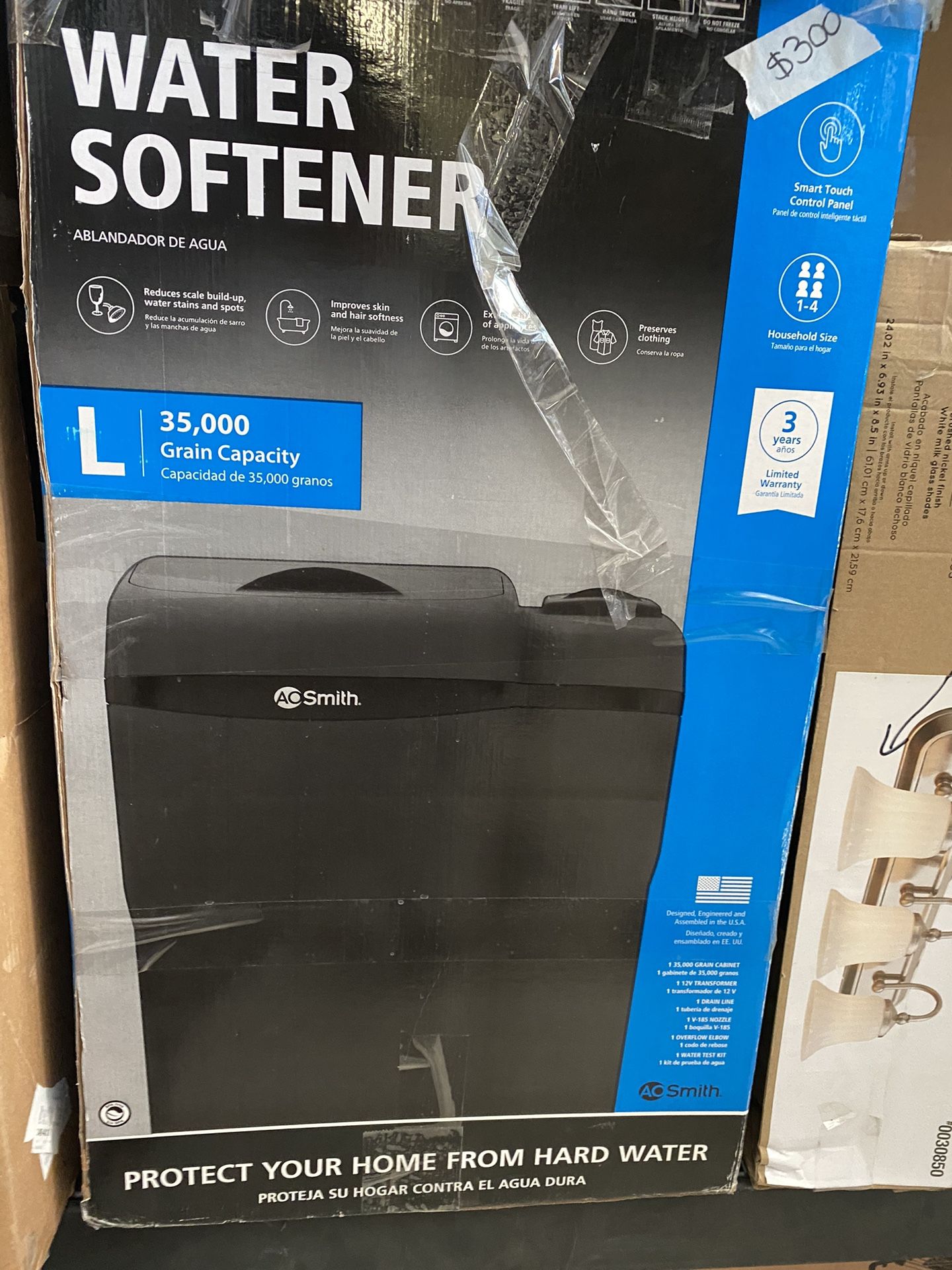 A.O. Smith 35000-Grain Water Softener System Item #960796 | Model #AO-WH-SOFT-350
