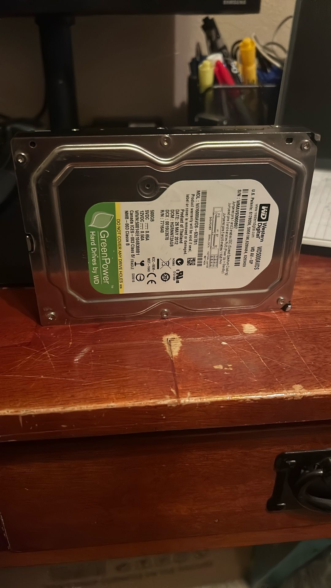 Western Digital 500GB Hard drive For Security Camera