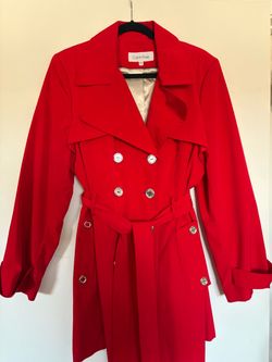 Red Calvin Klein Coat