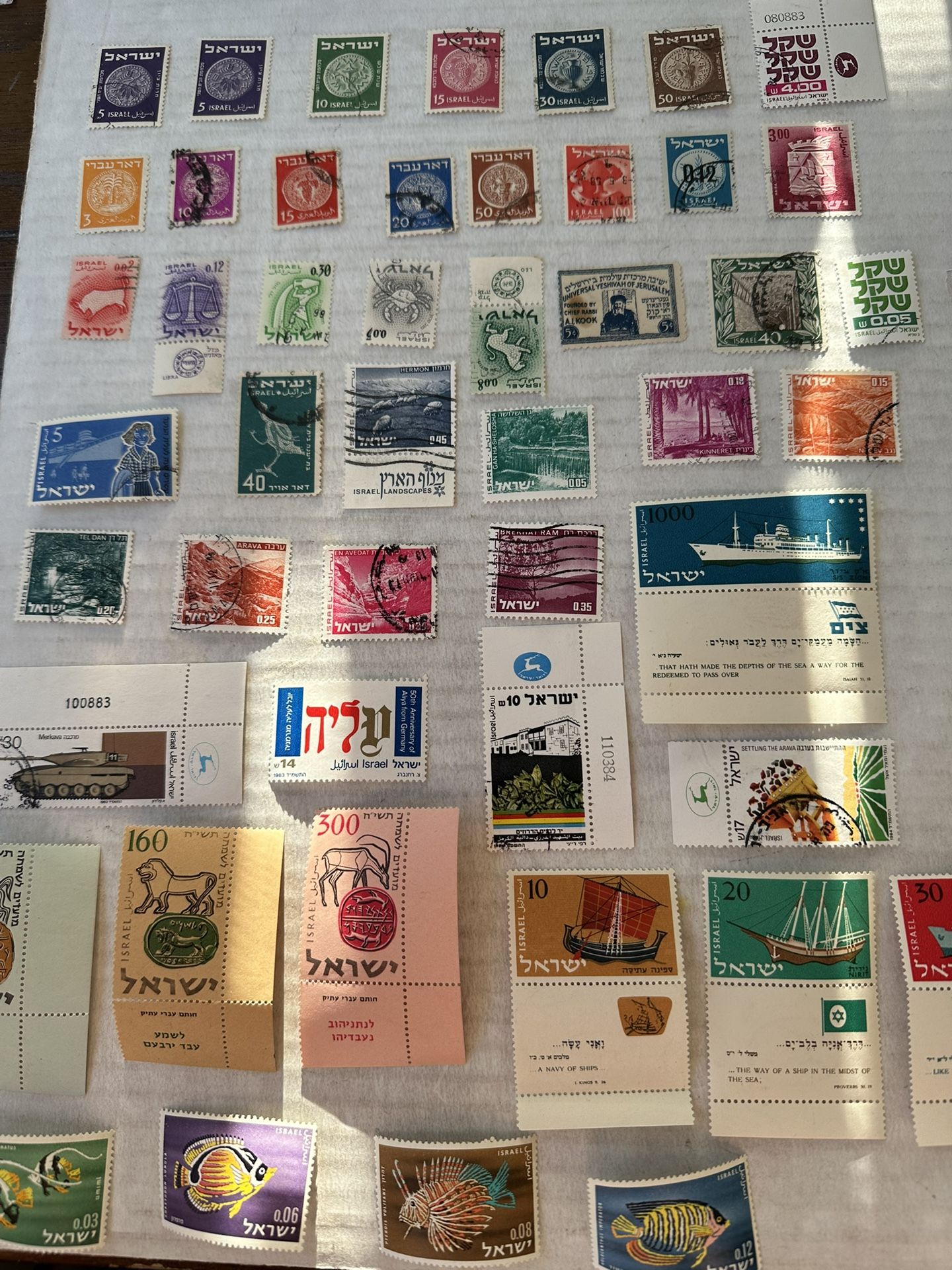 Israel Collection Of 46 Stamps