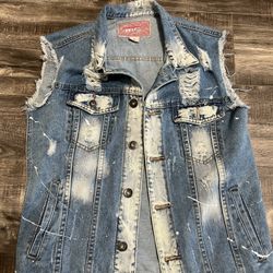 Jean Jacket Vest Medium