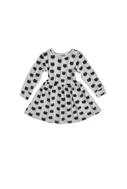Little girls kitty cat dress - size 6-7