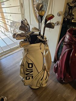 MEN'S COMPLETE GOLF SET WITH PING KARSTEN GOLF BAG (17 CLUBS SET) RIGHT HANDED