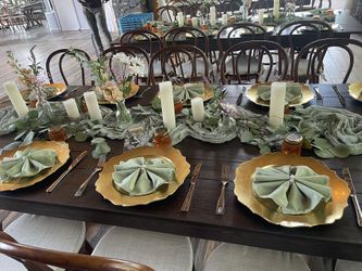 Sage Green Table Runners 10