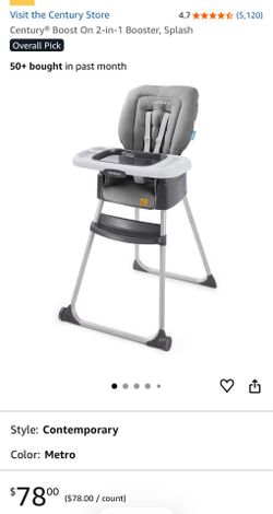 Century® Boost On 2-in-1 Booster, Splash Highchair