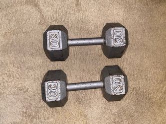 30lbs dumbbells pair