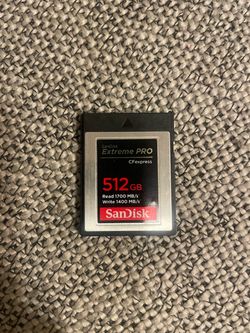 Sandisk Extreme Pro 512gb Type B cfexpress memory card