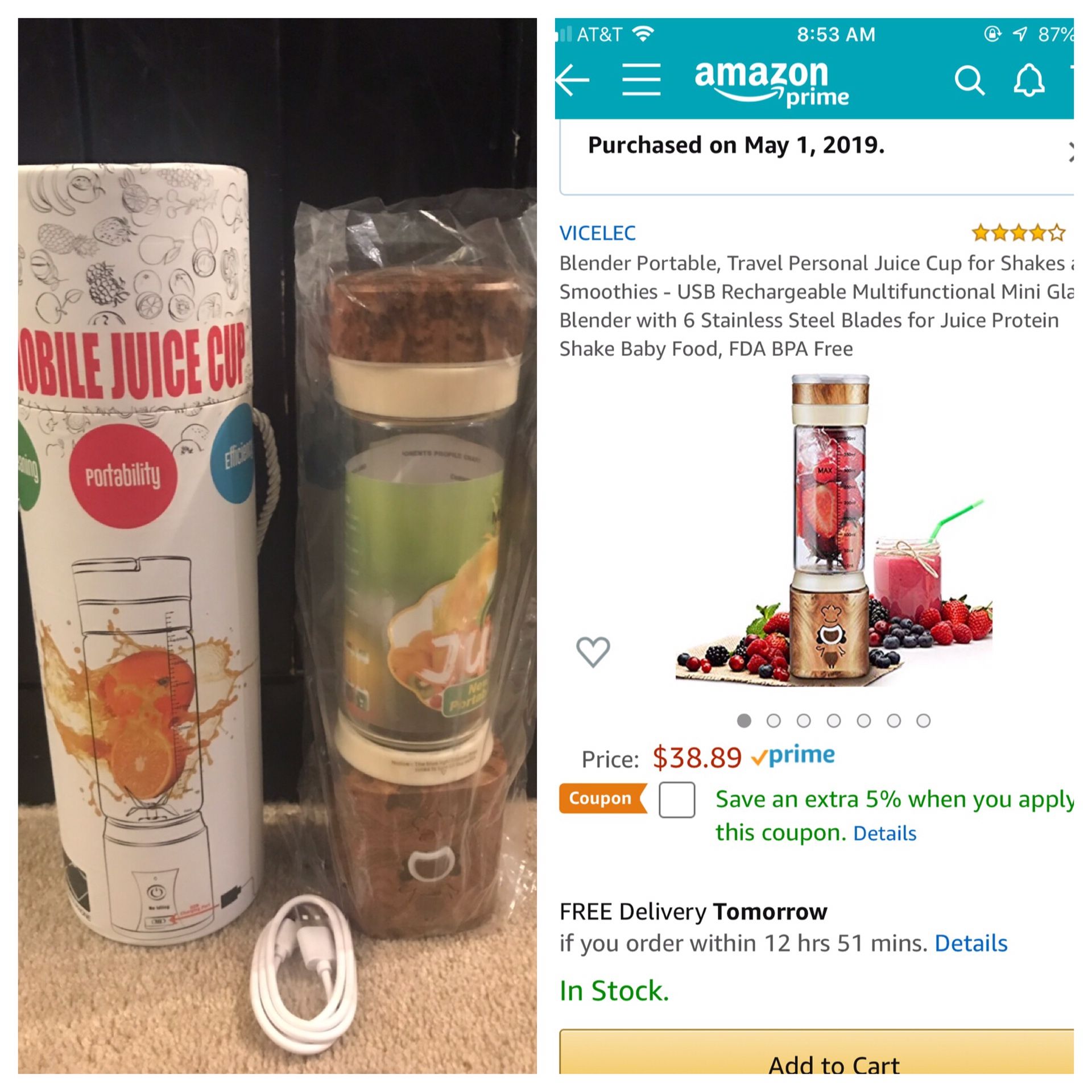 Portable blender