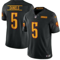 New! Men's Washington Commanders Jayden Daniels Black Alternate Legend Jersey