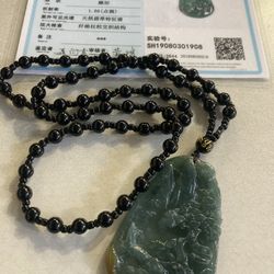 Dark green jade