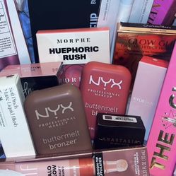 box full Of Brand New Makeup 
