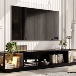 Tv Unit Cabinet With LED Lights built-In