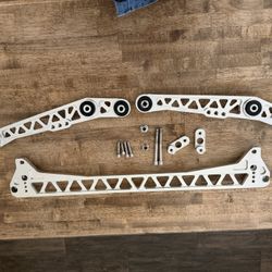 FUNCTION7 Rear Subframe Brace + Lower Control Arm Combo SKU: F7EKBR / F7-EKLCA-RB