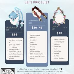 Custom Graduation Leis