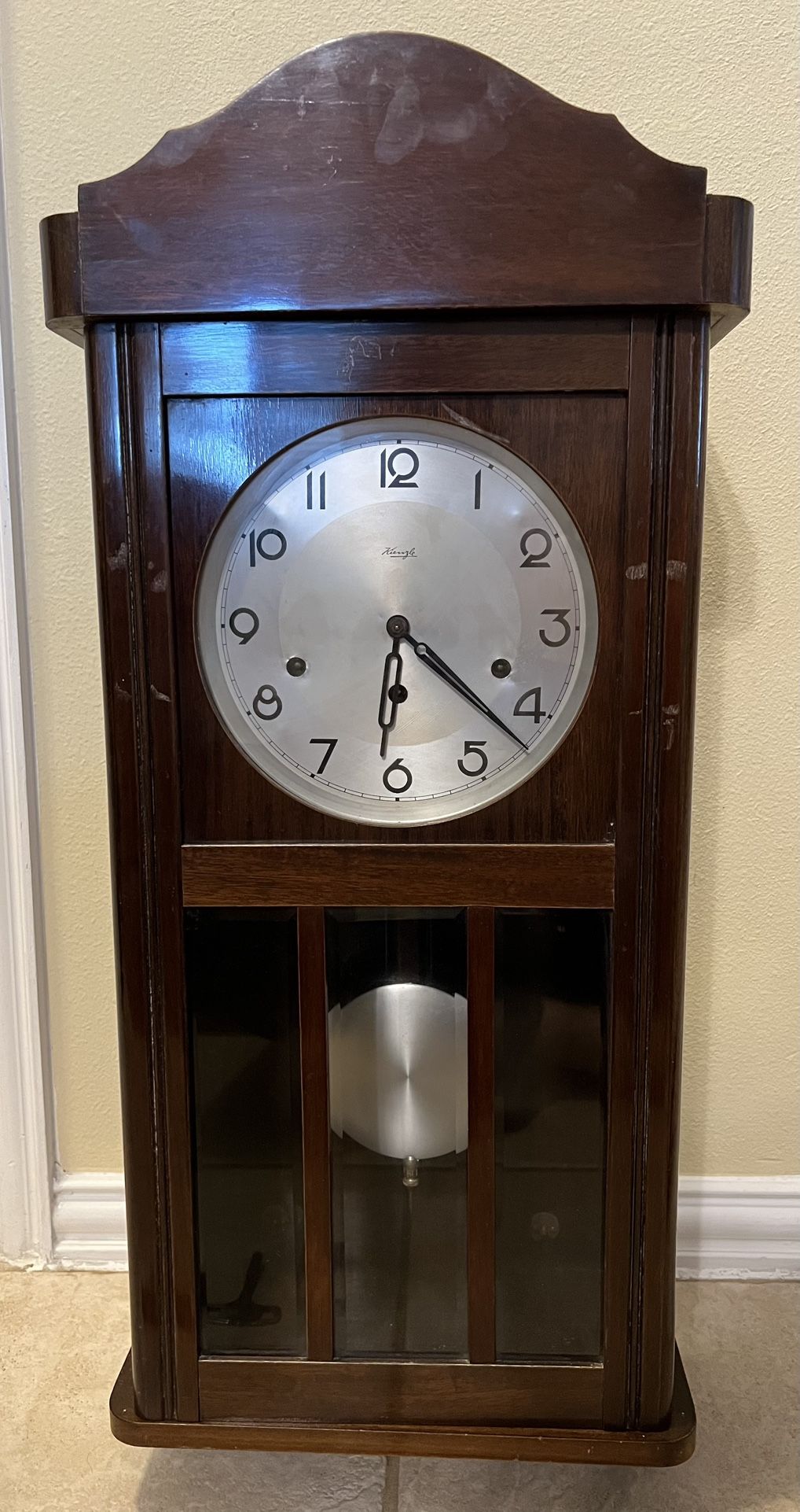 Antique Kienzle German Quarter Hour Westminster Chime Wall Clock