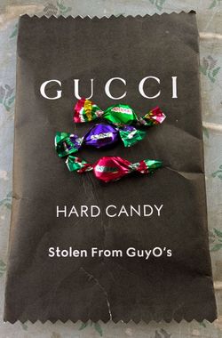 Gucci "Glitterati" Hard Candy - 3 Fruit & Berry Medley Pieces - Made In Italy.