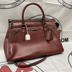 Coach Limited Edition Selena Gomez Purse Burgundy 11055551