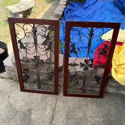 DECORATION, 17 3/4"w x 33" tall; 2 of them; cross streets are Arapaho & Waterview