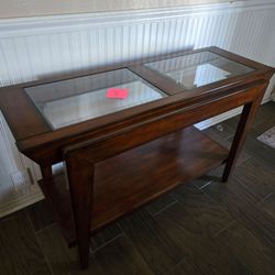 Vintage sofa table display shelf 48"x28.5"x 20"