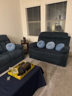 Sofa set 3 pieces, with recliners