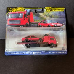 Hot Wheels Premium Car Culture Team Transport Toyota AE 86 Sprinter Trueno 