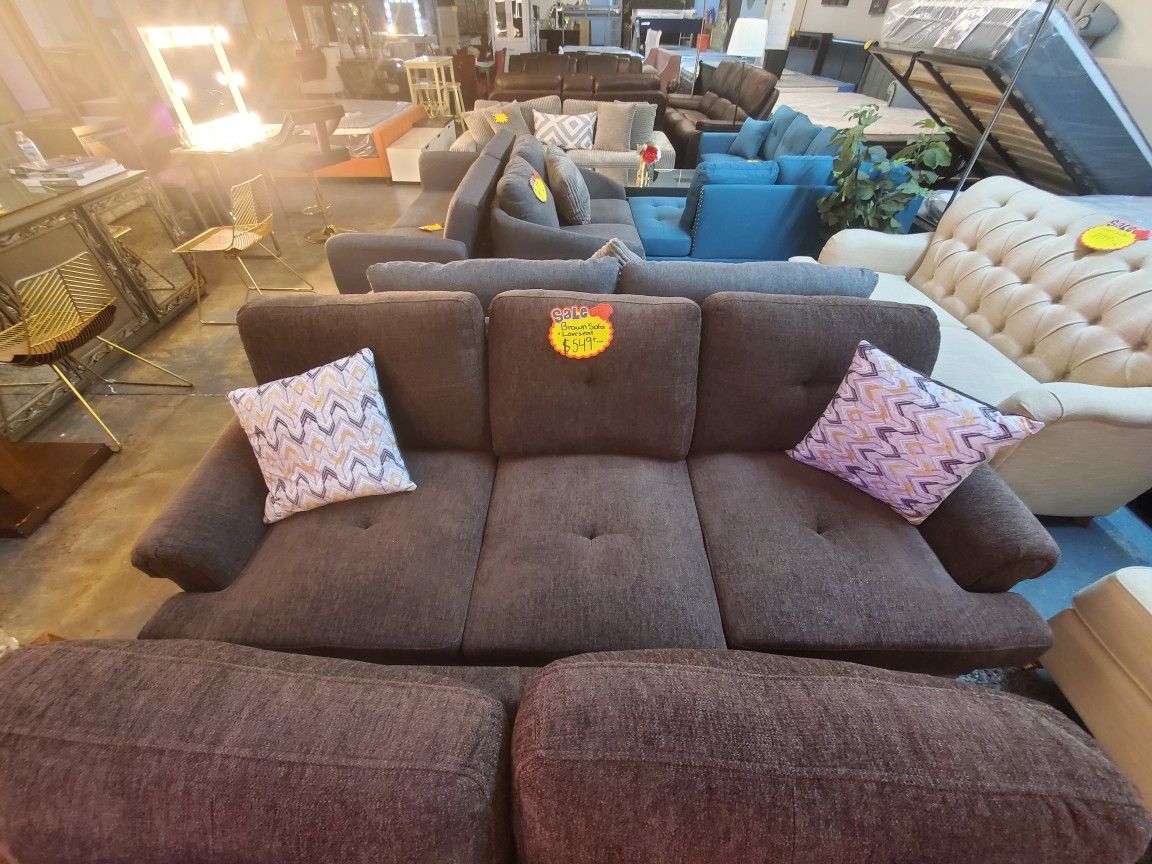 Brown Sofa Set