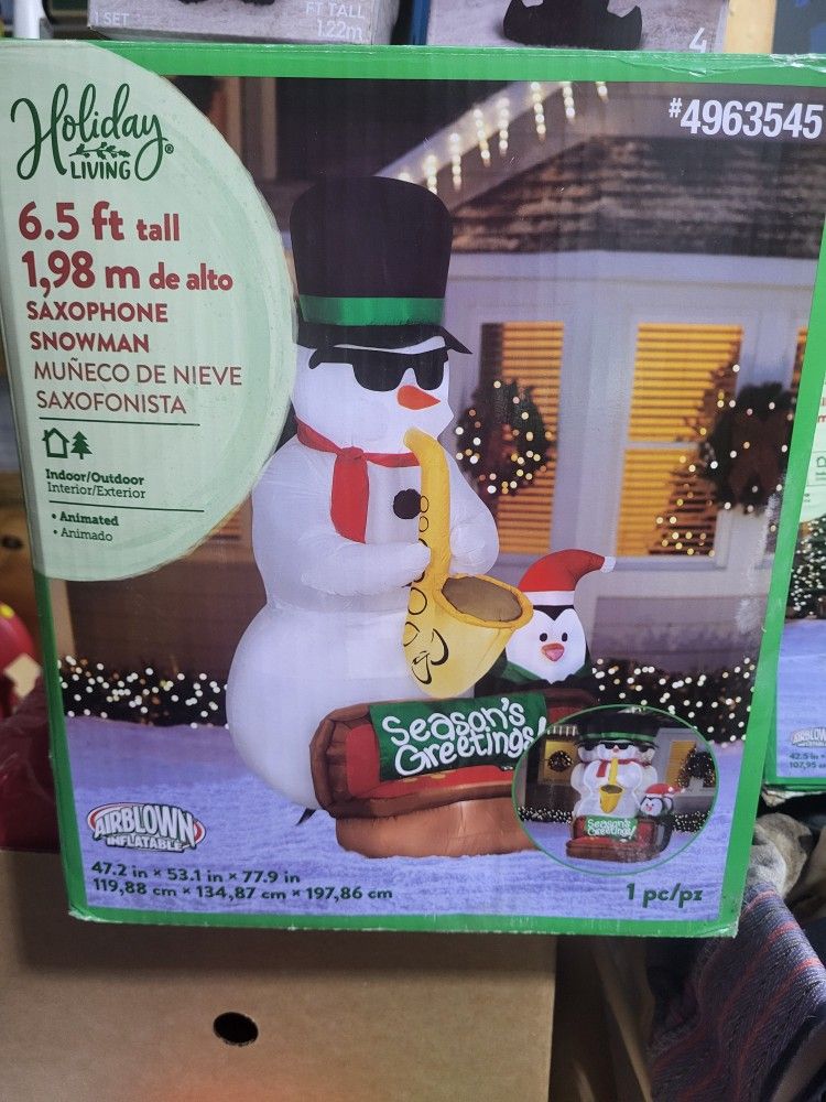 Inflatable Rockin' Snowman