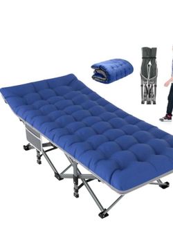 Folding Camping Cot for adults with mattress