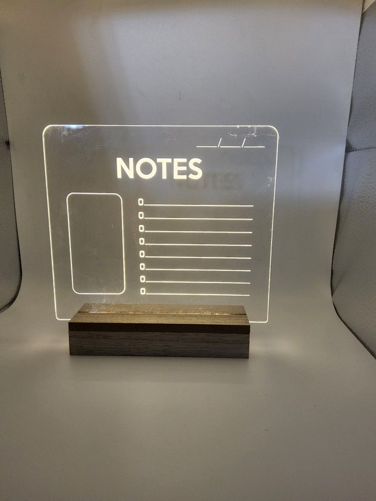 LED Dry Erase Memo Board
