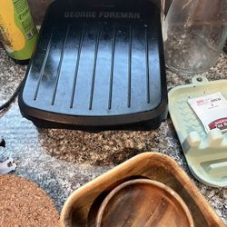 Kitchen utensils- George Foreman 2-Serving Electric Indoor Grill and MS 5C COFFEEMKR BLK